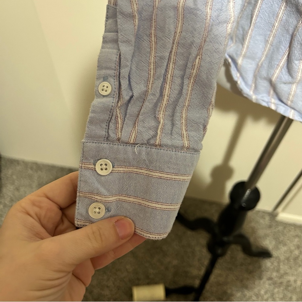 Veronica beard small button down pinstriped mensw… - image 4